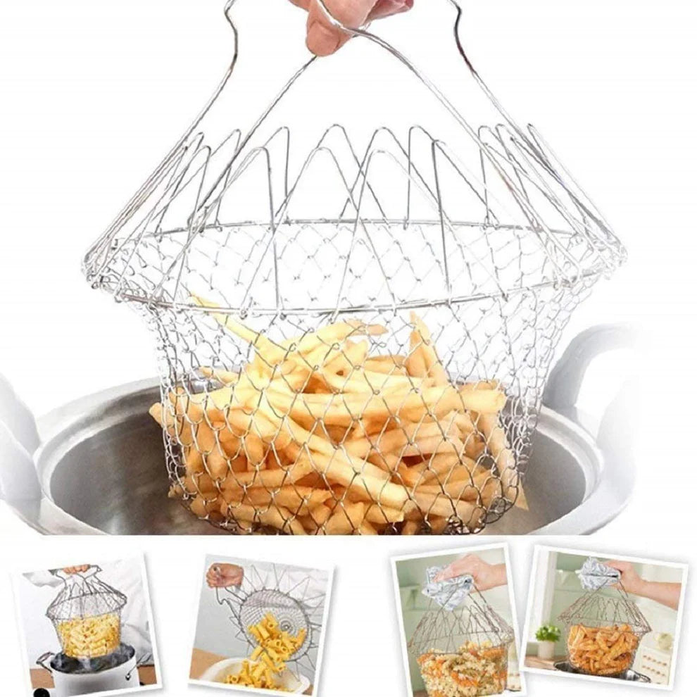 12 in 1 Foldable Strainer Chef Basket